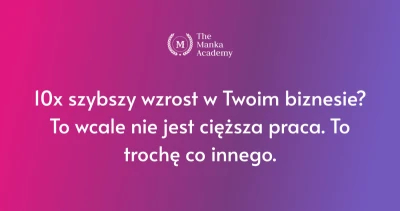 10x szybszy wzrost w Twoim biznesie? To wcale nie jest cięższa praca. To trochę co innego. 10x szybszy wzrost w Twoim biznesie? To wcale nie jest cięższa praca. To trochę co innego.